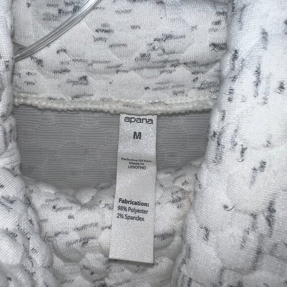 Apana White Fleece Turtleneck - LG - Picture 3 of 3